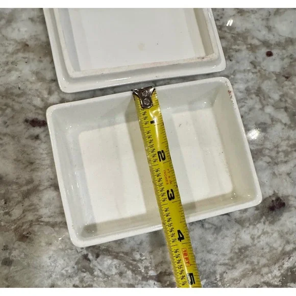 Wedgwood of Etruria Barlaston Floral Ceramic Trinket Box Made in England Cream - Picture 10 of 11